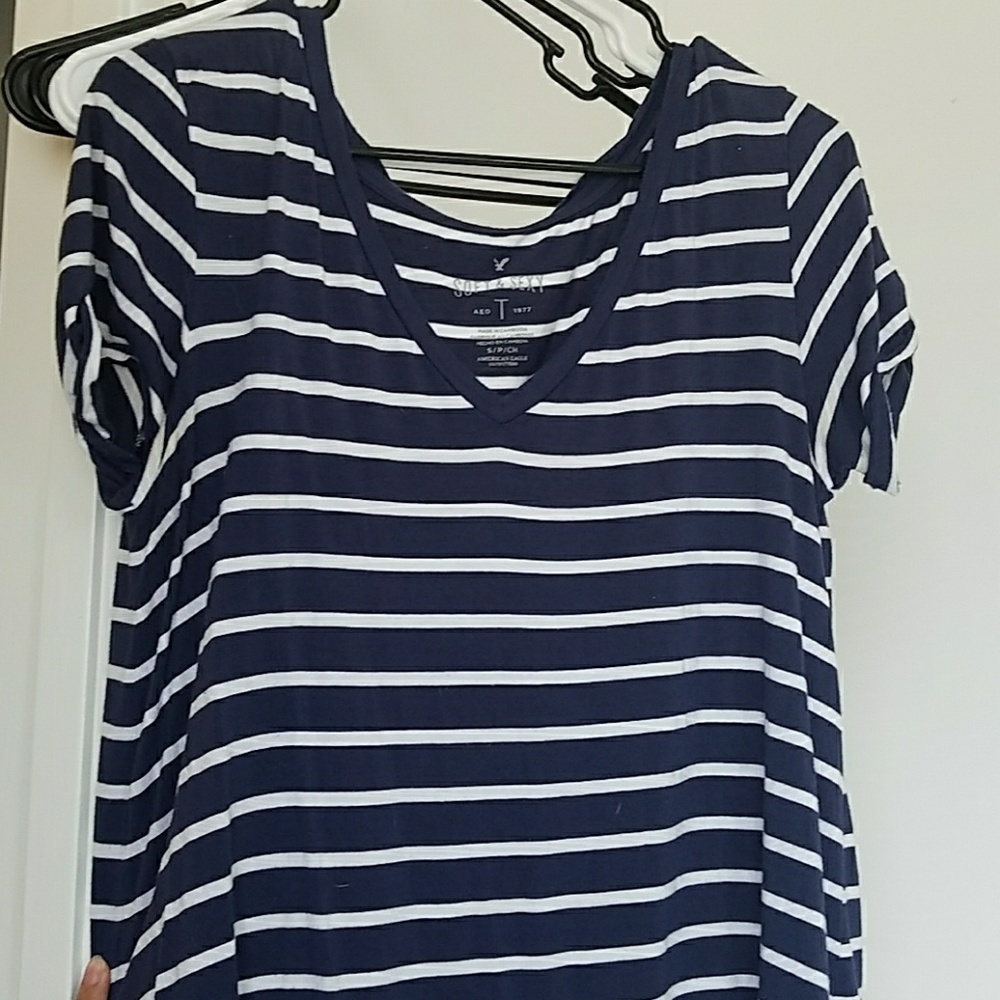 Striped Navy Tee